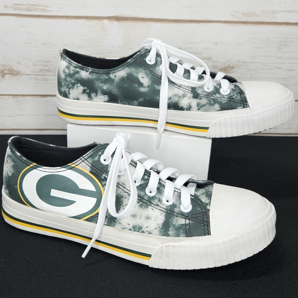 Foco Green Bay Packers Shoes Size 9 Women